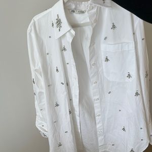 Zara Jewel Embellished Top